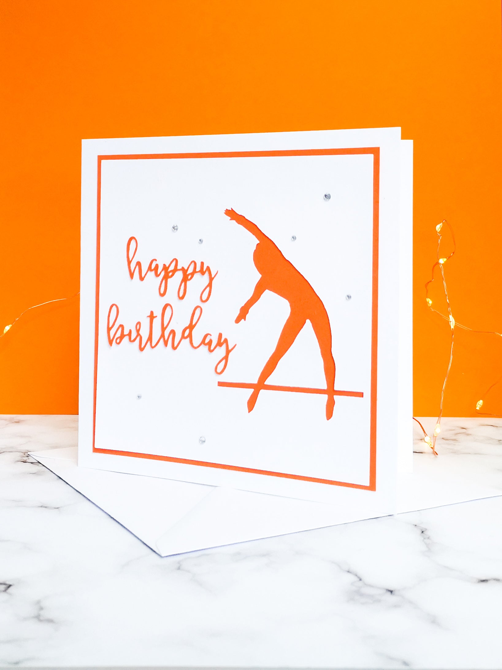 Tkatchev | Handmade Large Square Silhouette Birthday Card | The Bright Edition