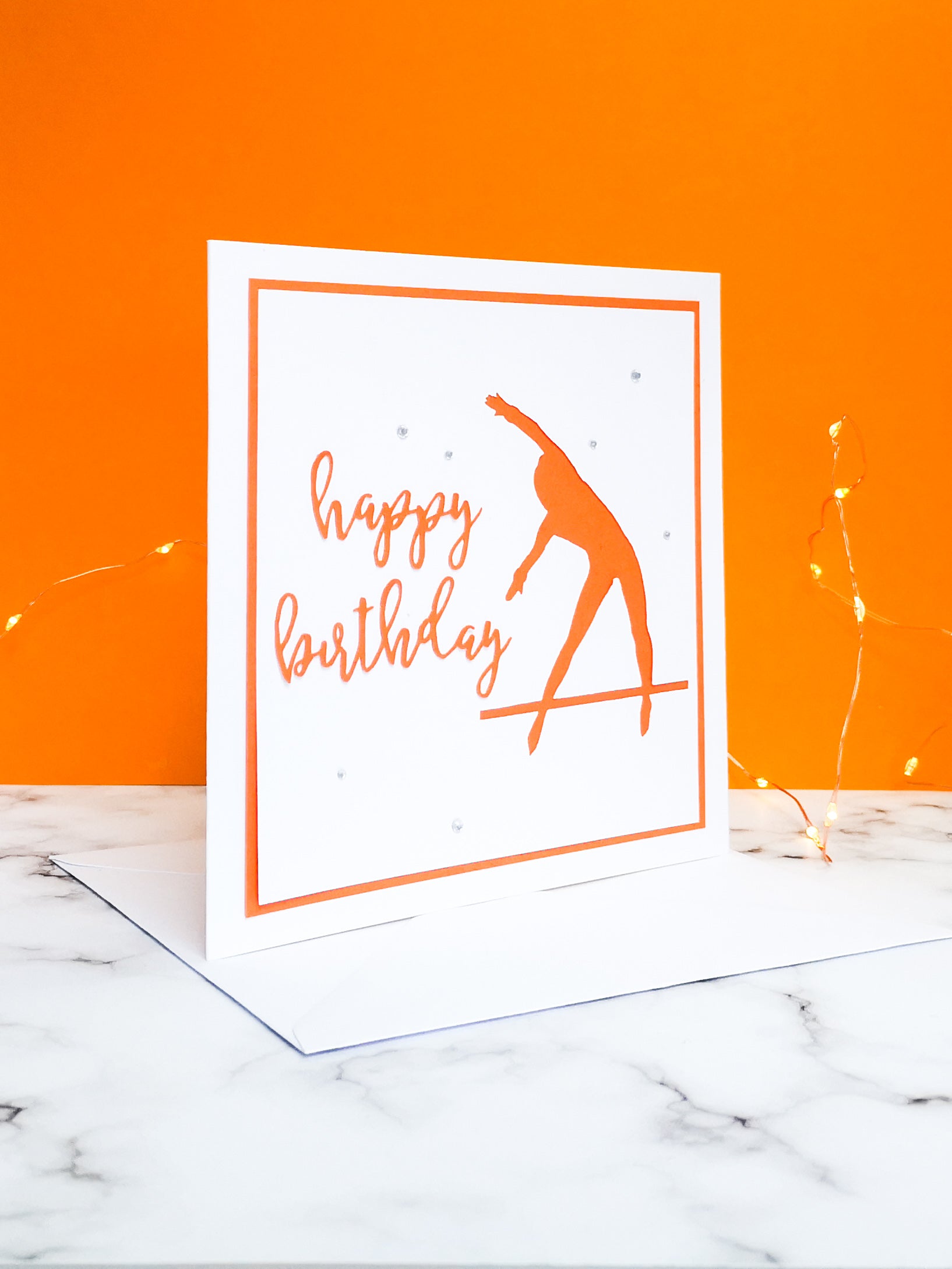 Tkatchev | Handmade Large Square Silhouette Birthday Card | The Bright Edition